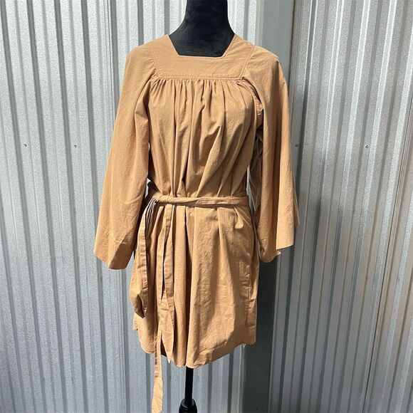DÔEN Dress Women's XS Fawn Calder Mini Boho Mini Long Sleeve Flowy Belt - Picture 11 of 11